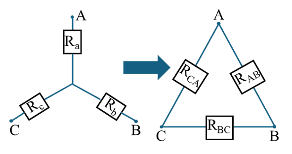 Переход звезда - треугольник